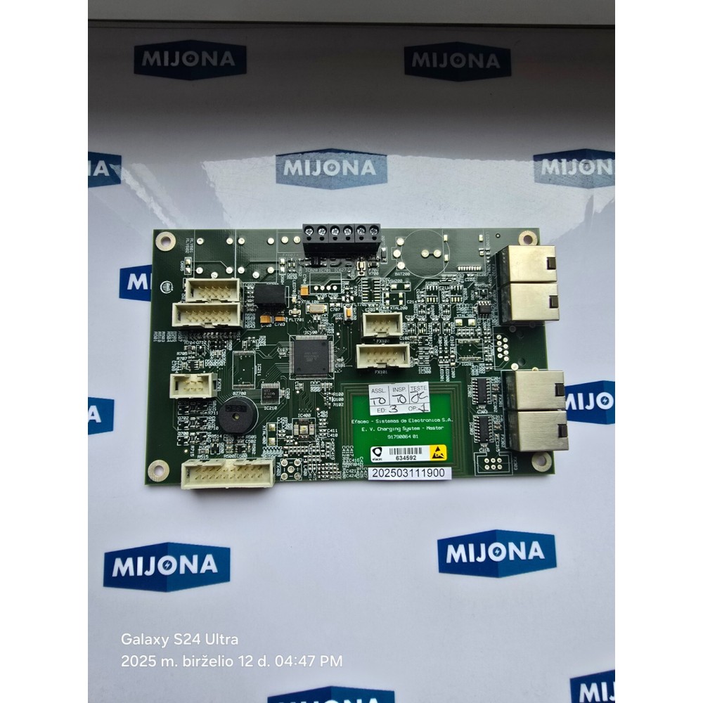 EFACEC 91790064 01 E V CHARGING SYSTEM MASTER 634592 BOARD 34 2010 NEW OLD STOCK