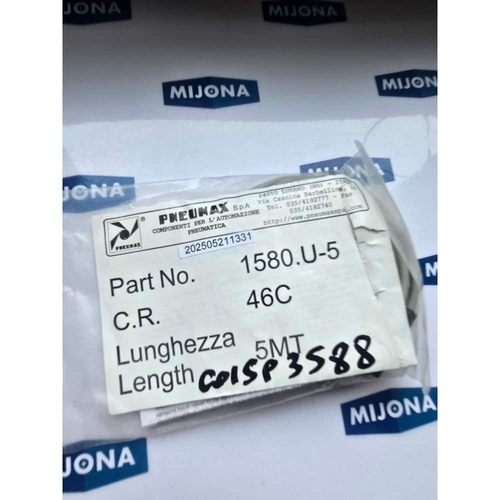 PNEUMAX 1580.U-5 MAGNETIC SENSORS 46C 5M 1580U5 PNEUMAX 1580.U-5 MAGNETIC SENSORS 46C 5M 1580U5