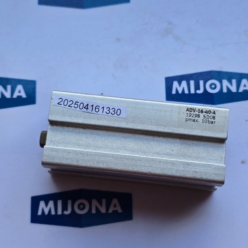 Festo ADV 16 40 A MAX 10BAR 19298 ADV-16-40-A CYLINDER Festo ADV 16 40 A MAX 10BAR 19298 ADV-16-40-A CYLINDER