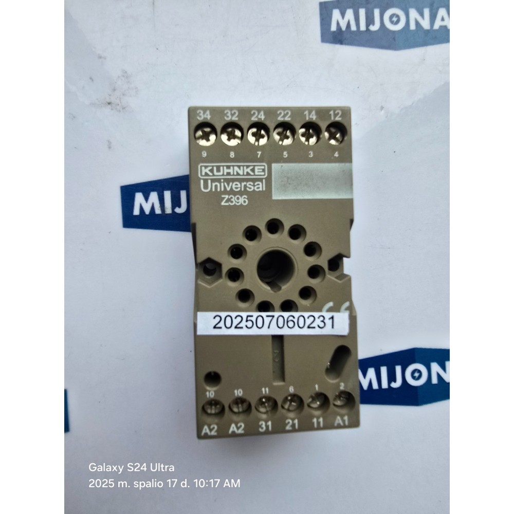Kuhnke UNIVERSAL Z396 RELAY BASE