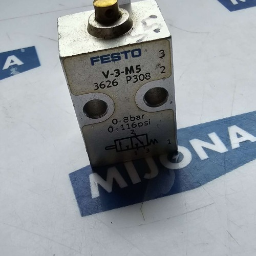 Festo V 3 M5 3626 V-3-M5 NEW OLD STOCK Festo V 3 M5 3626 V-3-M5 NEW OLD STOCK