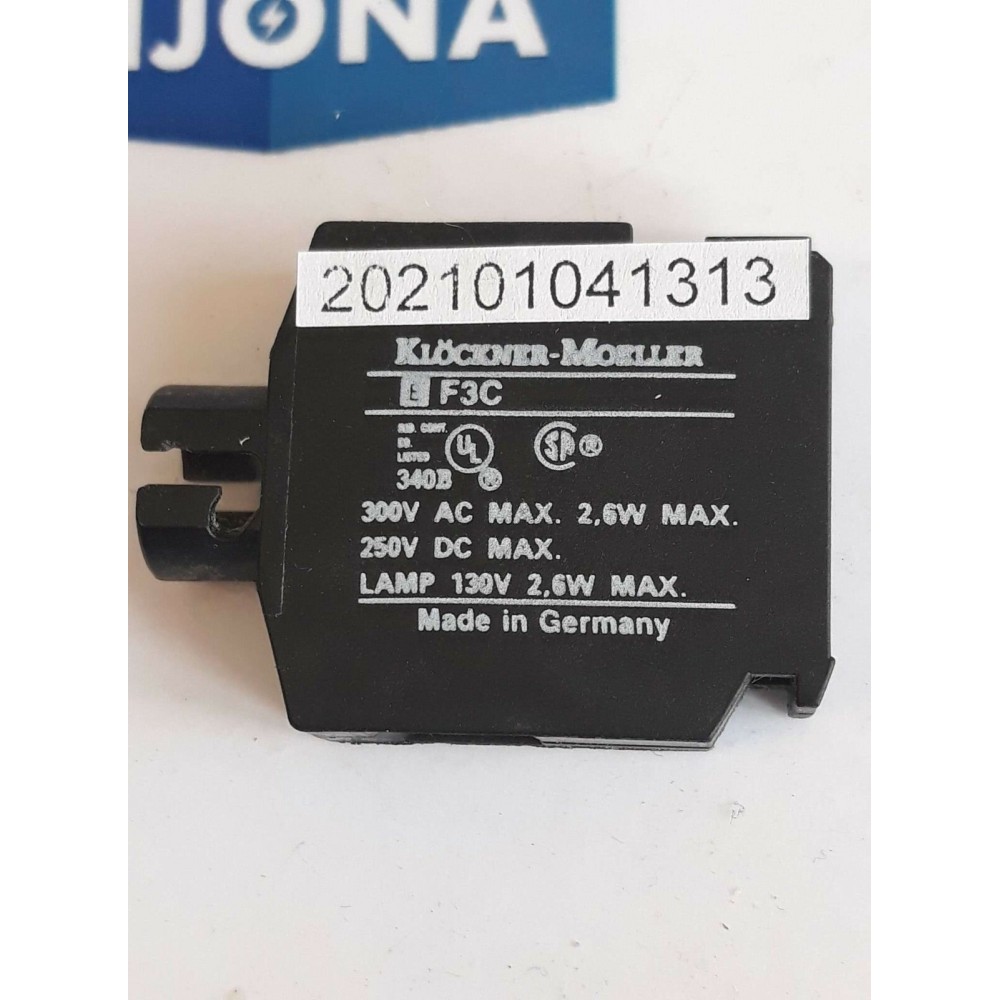 Klöckner Moeller E F3C 250V 2,6W 130V 220V 240V BA 9s