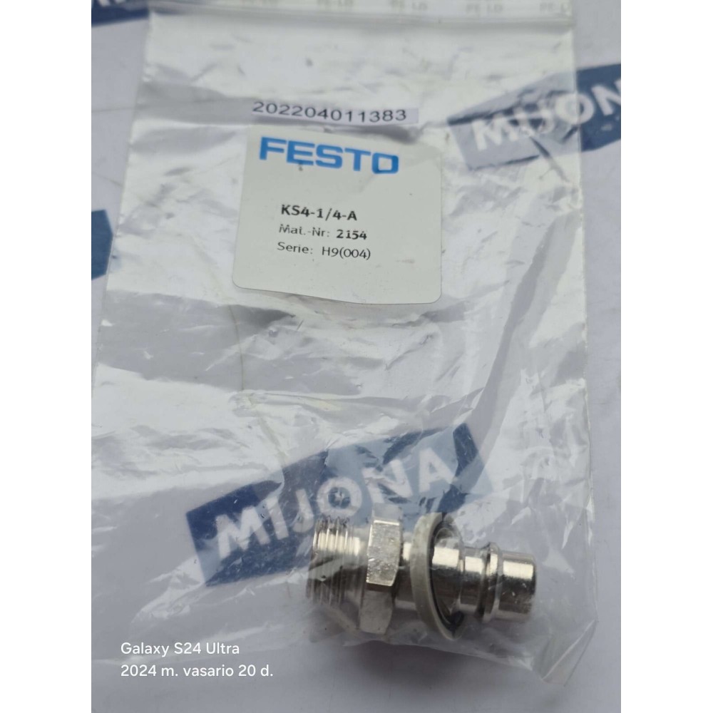 FESTO KS4 1 4 A 2154 KS4-1/4-A NEW OLD STOCK FESTO KS4 1 4 A 2154 KS4-1/4-A NEW OLD STOCK