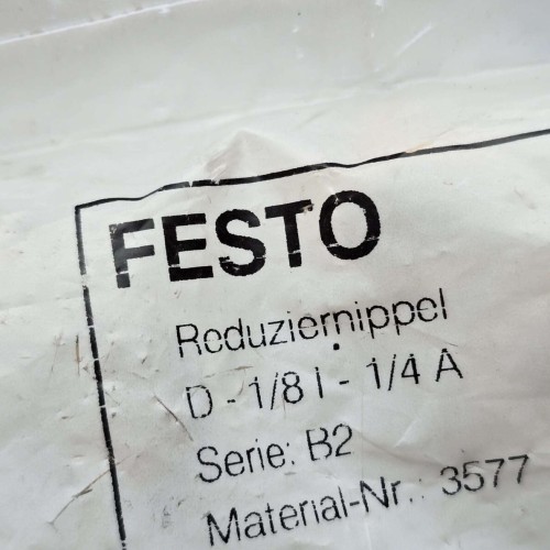 FESTO D 1 8 I 1 4 A SERIE B2 3577 D-1/8 I -1/4 A NEW OLD STOCK FESTO D 1 8 I 1 4 A SERIE B2 3577 D-1/8 I -1/4 A NEW OLD STOCK