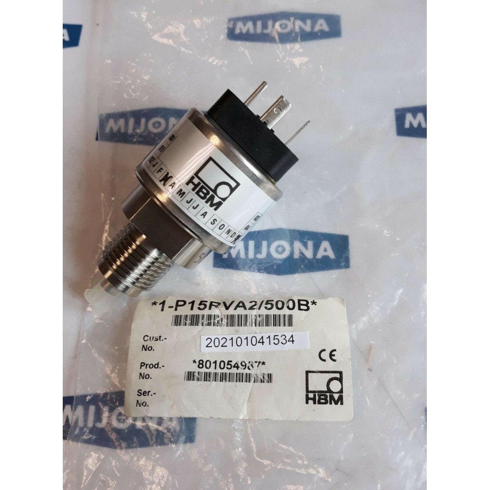 HBM P15RVA2 500B 0-500BAR 7-30V 4-20mA pressure transmitter (new old stock)