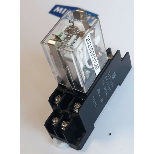 NAIS RELAY HJ2 L DC24V AHJ322206 7A 250VAC 50-60HZ W/BASE HJ2 SFD New old stock
