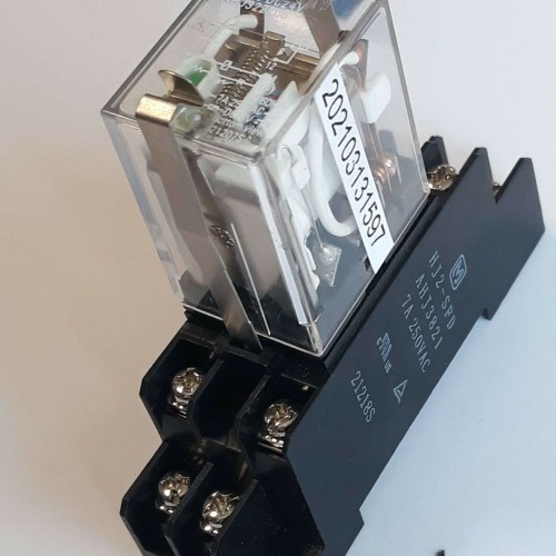 NAIS RELAY HJ2 L DC24V AHJ322206 7A 250VAC 50-60HZ W/BASE HJ2 SFD New old stock