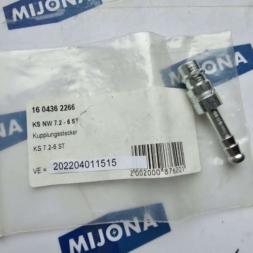KS NW 7.2 - 6 ST KUPPLUNGSSTECKER KS 7.2-6 ST COUPLING PLUG R25 NEW OLD STOCK
