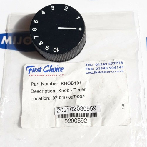 Knob TIMER KNOB101 SCALE 1-10 (NEW OLD STOCK)