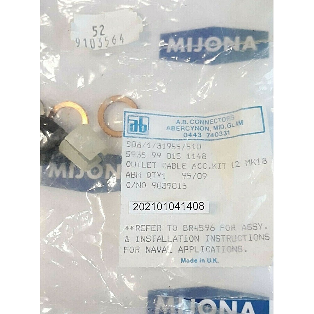 AB connectors ABM95 09 508 1 31955 510 CABLE ACC KIT 12 MK18 ABM9509 ABM 95 09