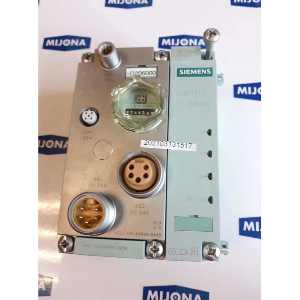 SIEMENS SIMATIC IM 154 2 DP HF ET 200pro 6ES7 194 4AD00 0AA0 6ES7 154 2AA01 0AB0
