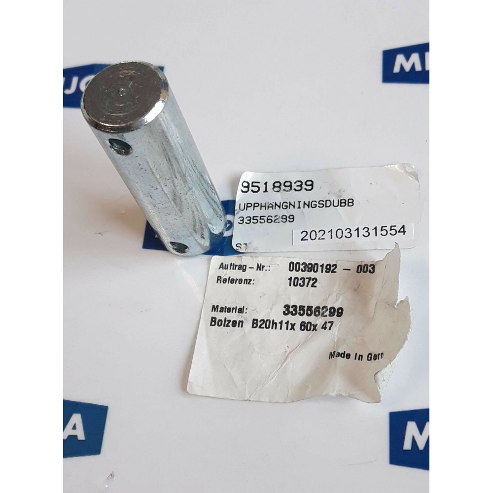 Demag 33556299 bolzen B20h11x60x47 suspension stud new old stock
