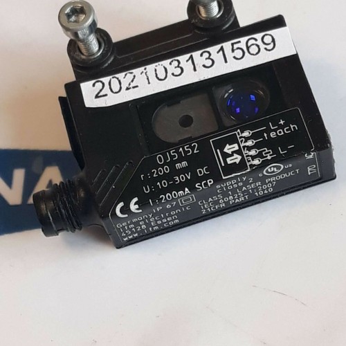IFM 0J5152 200mm 10-30VDC 200mA IP67
