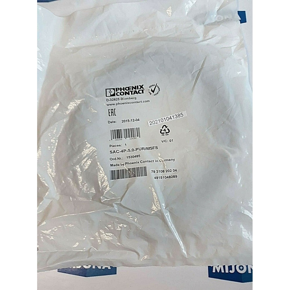 Phoenix Contact SAC 4P 5,0 PUR M5FS L=5M 1530485