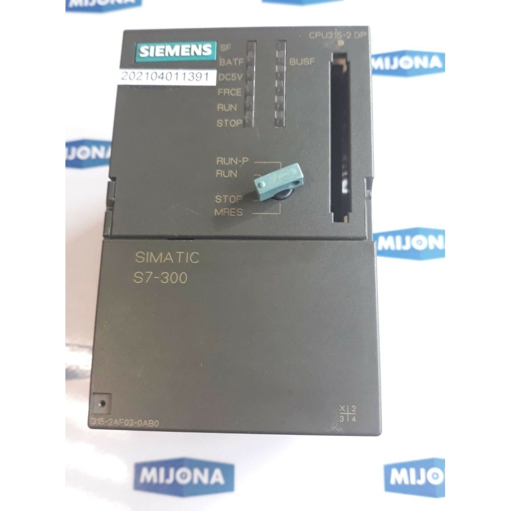 SIEMENS simatic S7 300 CPU315 2 DP 6ES7 315 2AF03 0AB0 6ES7315-2AF03-0AB0 SIEMENS simatic S7 300 CPU315 2 DP 6ES7 315 2AF03 0AB0 6ES7315-2AF03-0AB0