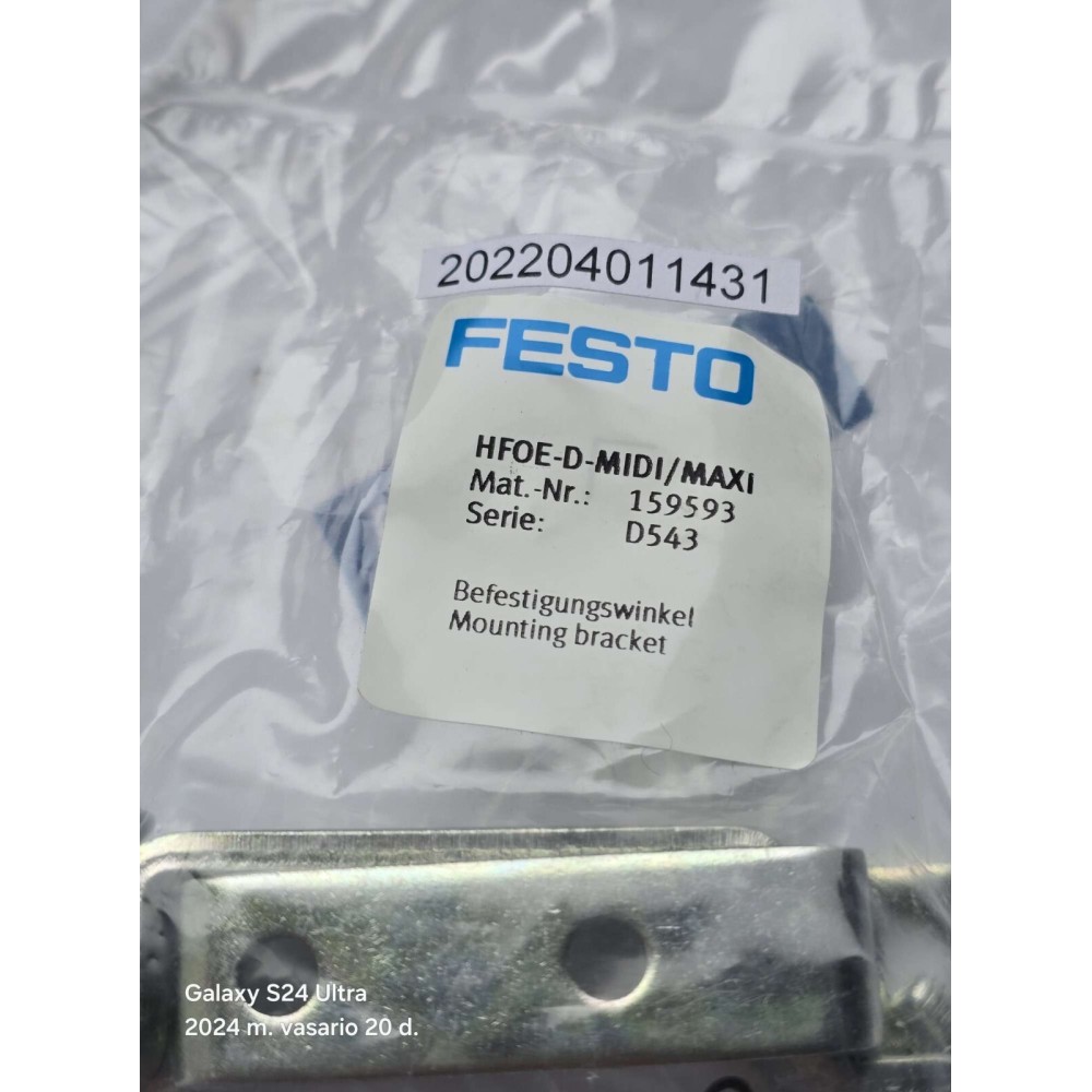 Festo HFOE D MIDI MAXI 159593 MOUNTING BRACKET HFOE-D-MIDI/MAXI  NEW OLD STOCK