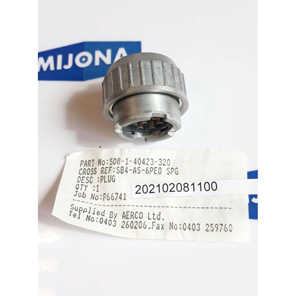 AERCO 508 1 40423 320 SB4 AS 6PE0 SPG PLUG  (NEW OLD STOCK)