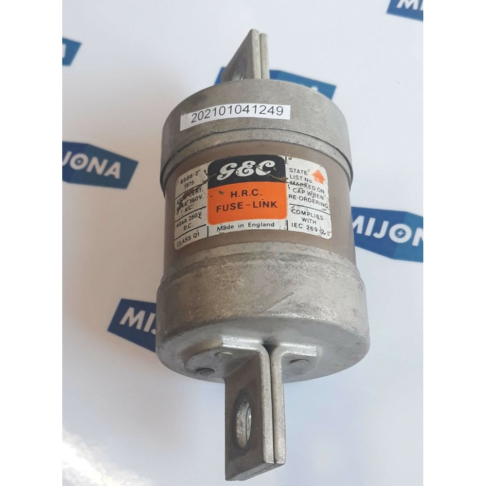 GEC H R C FUSE LINK TMF 355A 80kA 550V AC 40kA 460V DC CLASS Q1