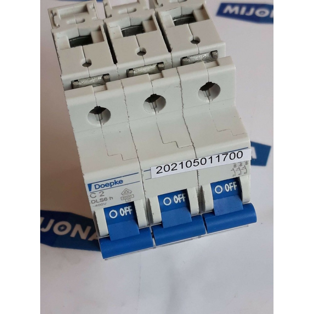 DOEPKE C2 DLS6 h miniature circuit breakers 3POL 400V