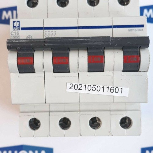 SIEI MC10 16 4 4Pole Circuit Breaker C16 400V SIEI MC10 16 4 4Pole Circuit Breaker C16 400V