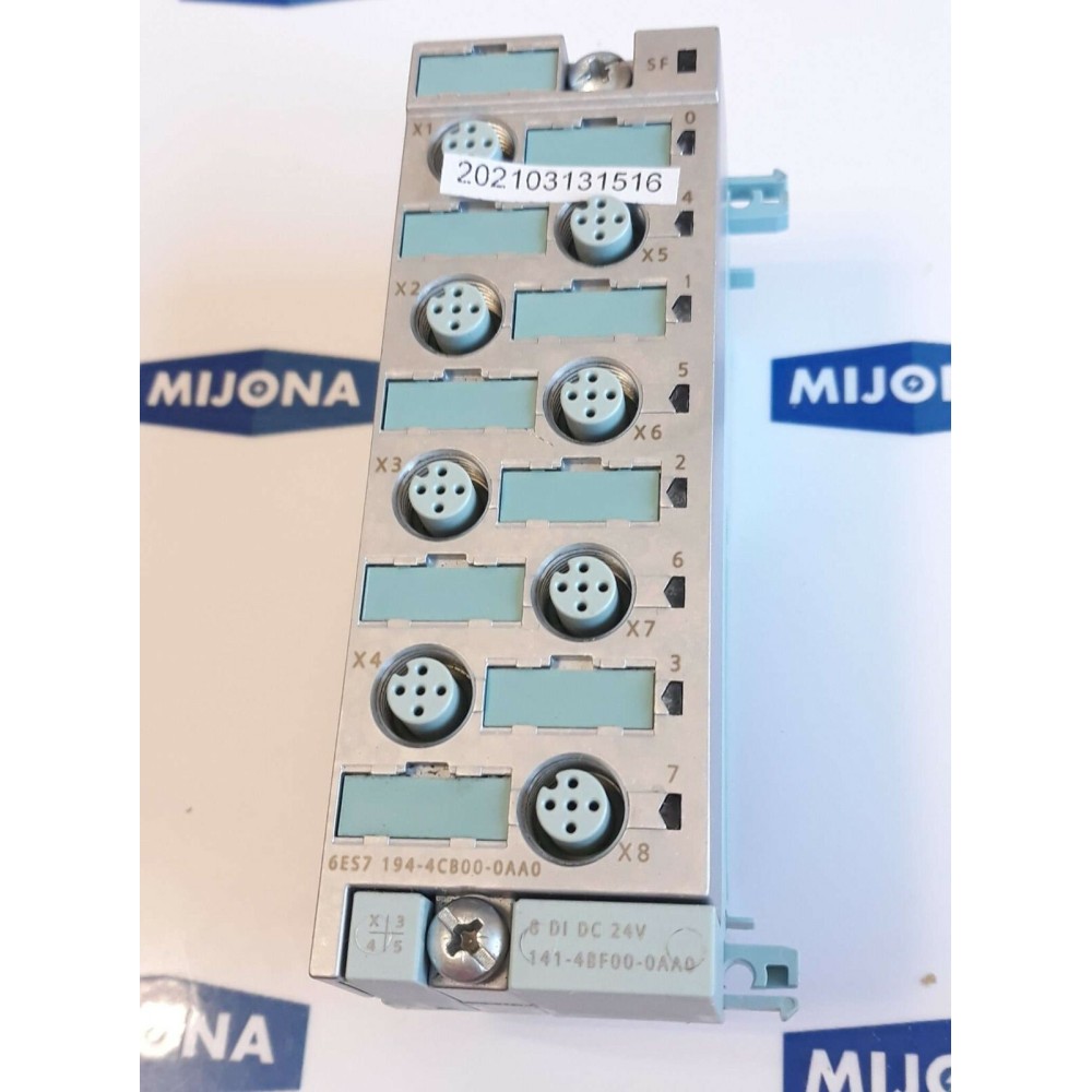 SIEMENS MODULE 6ES7 194 4CB00 0AA0 8 DI DC 24V 141 4BF00 0AA0 6ES7194-4CB00 0AA0 SIEMENS MODULE 6ES7 194 4CB00 0AA0 8 DI DC 24V 141 4BF00 0AA0 6ES7194-4CB00 0AA0