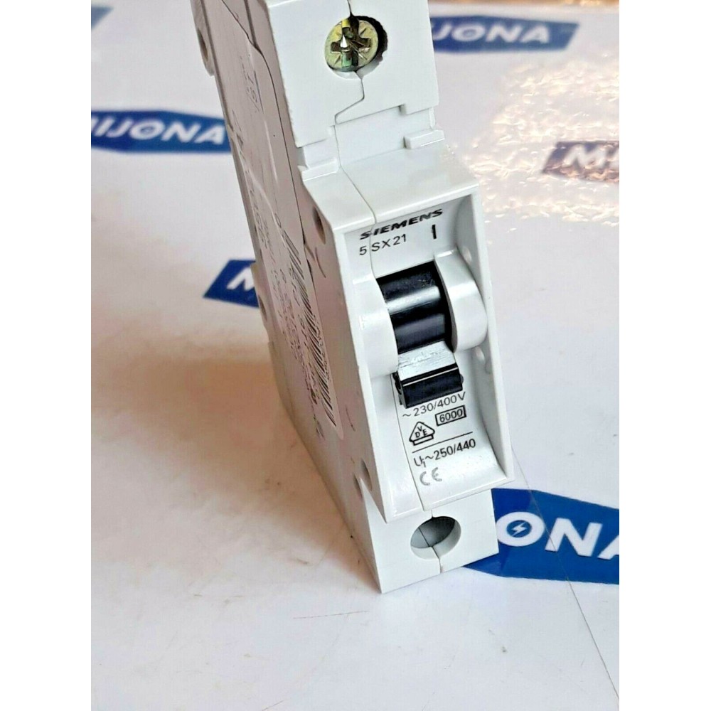 Siemens 5SX21 230-400V 5SX2 IEC 898 A2 MINIATIURE CIRCUIT BREAKER new old stock