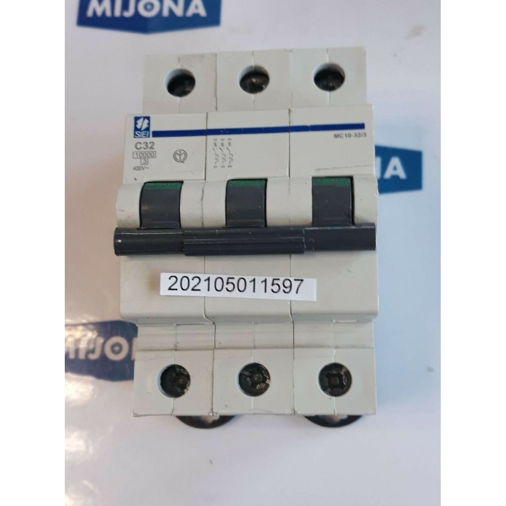 SIEI MC10 32 3 3 Pole Circuit Breaker C32 400V