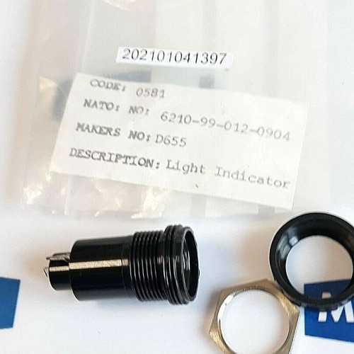 BULGIN 0581 LIGHT INDICATOR 6210 99 012 0904 (NEW OLD STOCK)