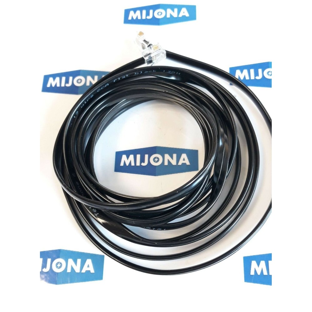 TELEPHONE 6 CORE 6X6X0 12 WIRE CCA FLAT BLACK 3M (NEW OLD STOCK) TELEPHONE 6 CORE 6X6X0 12 WIRE CCA FLAT BLACK 3M (NEW OLD STOCK)