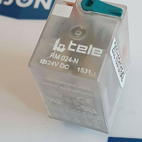 TELE RM 024 N Relay 24V DC 1531 6A 250VAC (NEW OLD STOCK)