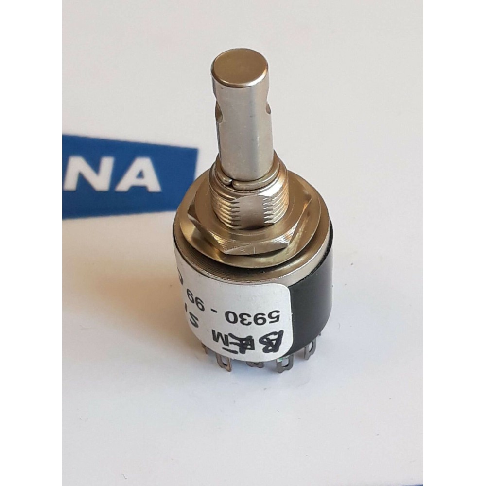 Miniature Rotary Switch 0567 5930 99 051 0411 LE11C 0011MIKEN 3POL NEW OLD STOCK