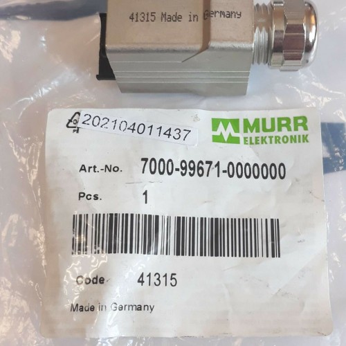 Murr Elektronik 7000 99671 0000000 41315 Phoenix contact (new old stock) Murr Elektronik 7000 99671 0000000 41315 Phoenix contact (new old stock)