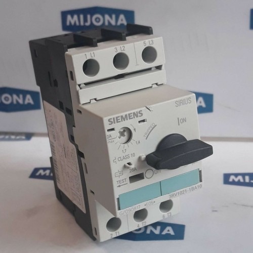 Siemens 3RV1021 1BA10 1,4-2A CLASS 10 Motor Starter Protector 3POL NEW OLD STOCK