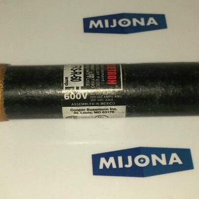 Bussmann Fusetron FRS-R-60 Fuses 600V 60A Dual Element Time Delay Zeitverzögerun