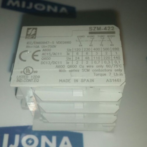 SIEI Auxiliary Contact Block SZM-422 SIEI Auxiliary Contact Block SZM-422
