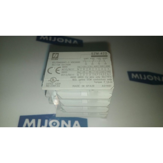 SIEI Auxiliary Contact Block SZM-422 SIEI Auxiliary Contact Block SZM-422