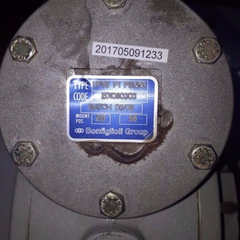 BONFIGLIOLI GEAR SPEED REDUCER VF 36 PI P90B5 201080303