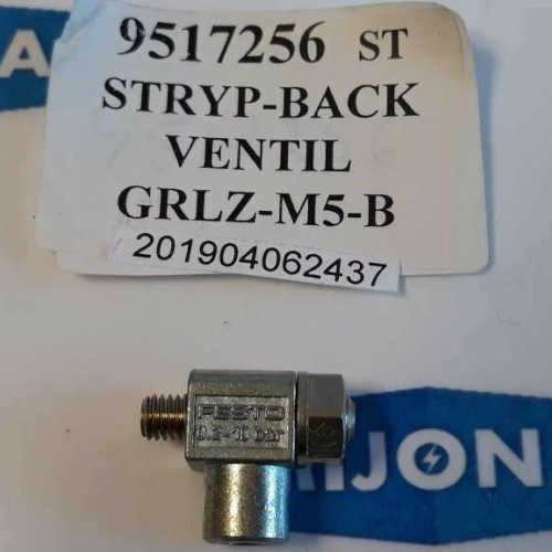 FESTO 0.2-10bar GRLZ M5 B STRYP BACK VENTIL (New old stock)