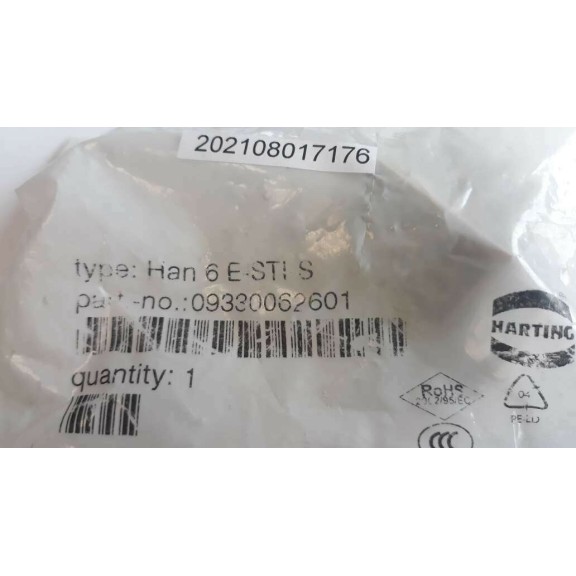 HARTING HAN 10 E STI S CONNECTOR 09330062601 HARTING HAN 10 E STI S CONNECTOR 09330062601