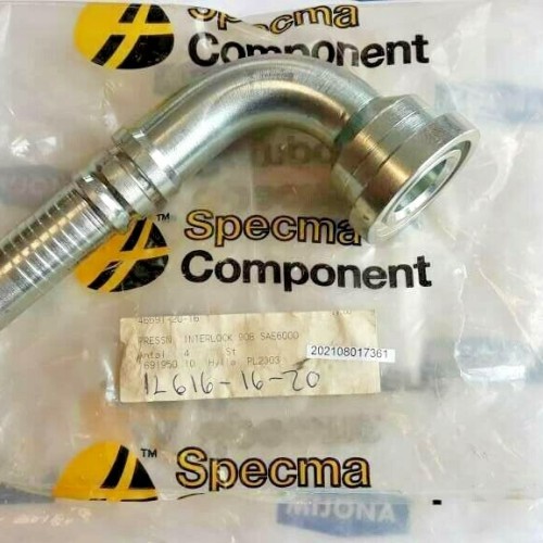 SPECMA IL616 16 20 46691 20 16 presn interlock 90B SAE6000 NEW OLD STOCK
