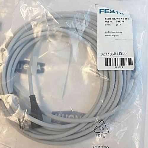FESTO NEBU M12W5 K 5 LE4 CONNECTING LINE FESTO NEBU M12W5 K 5 LE4 CONNECTING LINE