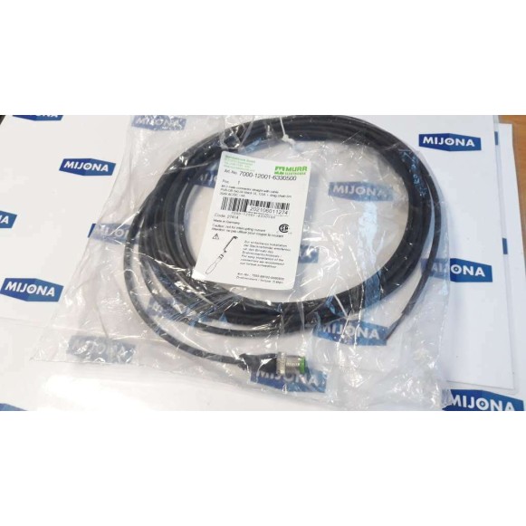 Murr Elektronik 7999 08101 6240500 M8 FEMALE 90°C cable 5m 50V AC 60V DC 4A
