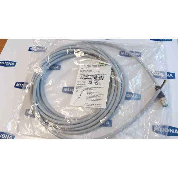 Murr Elektronik 7000 12060 2360500 M12 MALE cable 5m 125V AC DC 4A