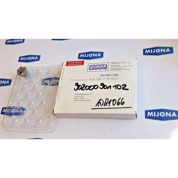 LECHLER 612 726 17 00 00 0 FLAT JET NOZZLE BUSES A JET PLAT
