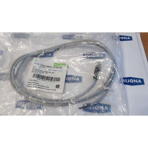 Murr Elektronik 7000 08001 2100150 M8 MALE STRAIGHT cable 1.5m 60V AC DC 4A Murr Elektronik 7000 08001 2100150 M8 MALE STRAIGHT cable 1.5m 60V AC DC 4A