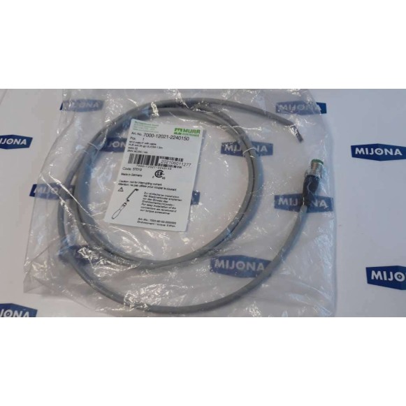 Murr Elektronik 7000 12021 2240150 M12 MALE with cable 1,5m 250V AC DC 4A
