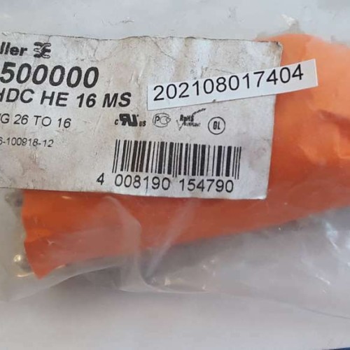 WEIDMULLER 1207500000 HDC HE 16 MS 600V AWG 26 TO 16
