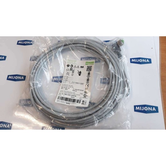Murr Elektronik 7000 12301 2230750 M12 FEMALE 90°C cable 7.5m 250V AC DC 4A Murr Elektronik 7000 12301 2230750 M12 FEMALE 90°C cable 7.5m 250V AC DC 4A