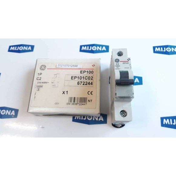 GE General Electric Modular Plus EP101 C2 1POL 2A EP101C02 230 400V NEW OLD STOC