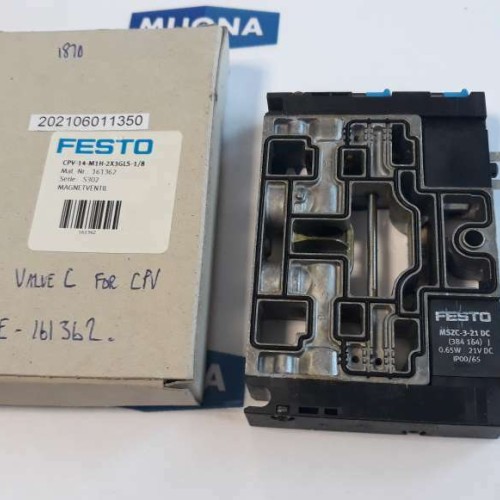 Festo CPV14 M1H 52X3GLS 1 8 MAGNEVENTIL 161362 (new old stock) Festo CPV14 M1H 52X3GLS 1 8 MAGNEVENTIL 161362 (new old stock)